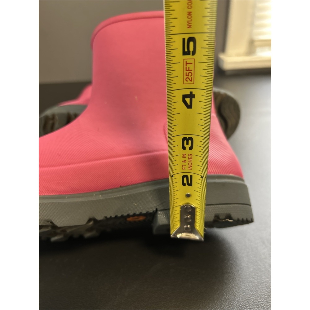 Bogs Holly Jr Girls 6 Mid Rain Boots Pink Round Toe Pull On Waterproof School - Picture 14 of 16
